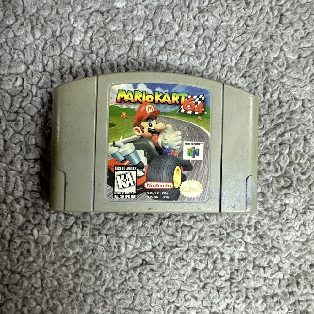 Mario Kart 64 (Nintendo 64, 1997) Authentic OEM